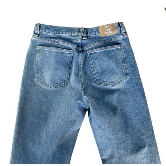 We The Free People Women Sz 29 A New Day High Rise Straight Leg Button Fly Jeans - Picture 9 of 11